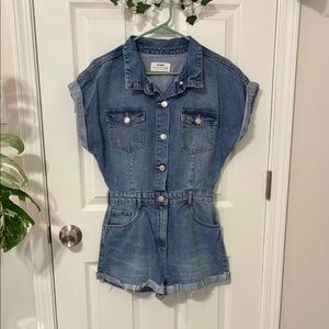 Cotton On Light Blue Denim Play Suit